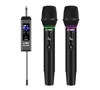 Froket 2.4G Handheld Wireless Microphone WL200S with RGB Lights, 99 Channels, Heart-Shaped Pickup, for Karaoke, Stage Performance, Vocal Concert