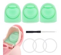 Frokolla 3 Kits Replacement Stopper and O Ring Jelly Gasket Compatible with Owala FreeSip 24oz 32oz,Water Bottle Lid Insert Cap Silicone Seal Parts for Owala 16/19/24/32/40oz Mouthpiece Accessories F4