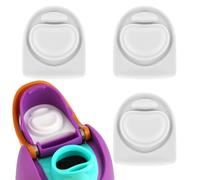 Frokolla 3pcs Replacement Stopper Seal Compatible with Owala FreeSip 24oz 32oz,Water Bottle Lid Insert Cap Rubber Seal Parts for Owala 16/19/24/32/40oz Spout Gasket Mouth piece Accessories（White）