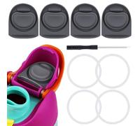 Frokolla 4 Kits Replacement Stopper and O Ring Jelly Gasket Compatible with Owala FreeSip 24oz,Water Bottle Lid Insert Cap Silicone Seal Parts for Owala 16/19/24/32/40oz Mouthpiece Accessories yf4