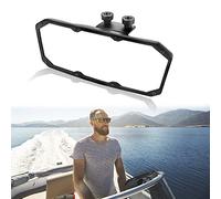 Frokom Marine Rearview Mirrors, 3.5"x10" Wide and Clear Rear View Boat Mirror for Ski Boats Pontoon Boats Water Skiing Sport Wakeboarding Surfing