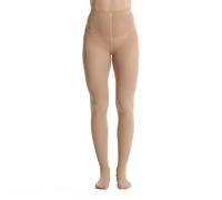 Frola 40D Opaque Tights for Women Soft Silky Solid Color Footed Pantyhose(Medium-Large,Natural)