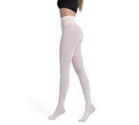 Frola 40D Opaque Tights for Women Soft Silky Solid Color Footed Pantyhose(Small-Medium,Craem)