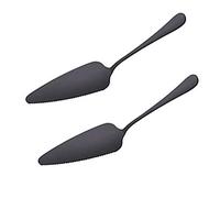 Frolahouse 2-Piece/Set Pie Cake Server Cutter Spatula Stainless Steel Pizza Shovel Serrated Edge Portable and Durable