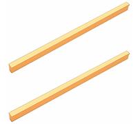 Frolahouse 2Pcs Modern Simple Furniture Hardware T Handle,Aluminum Alloy Bathroom Drawer Cabinet Handles,Dresser Wardrobe Cupboard Pulls,Golden (Length 600mm)