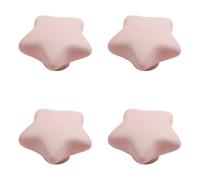 Frolahouse 4 Pcs Pink Star & Moon Ceramic Knobs & Pulls Cabinet Cupboard Desk Door Pulls Children Dresser Wardrobe Door Handles & Knobs