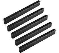 Frolahouse 5Pcs Cabinet Handles, Hole Distance 128 Heavy Furniture Handle,Cupboard Drawers Hardware Dresser Drawer Handles,Kitchen Cabinet Handles（Black