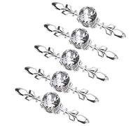 Frolahouse 5pcs Glass Diamond Crystal Dresser Knobs Drawer Furniture Pull Handle Cabinet Door Handles