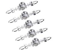 Frolahouse 5pcs Glass Diamond Crystal Dresser Knobs Drawer Furniture Pull Handle Cabinet Door Handles