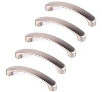 Frolahouse 5PCS Stainless Steel Kitchen Door Handles Brushed Cabinet Handles Hole Distance 128mm Drawer Knobs Wardrobe Door Handles Modern Style