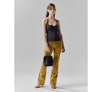 Frolickers Convertible Sweetheart Cotton Top - Grey Melange / Black - XL - Grey Melange / Black