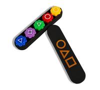 frolusian Gonggi Game,Gonggi Weighted Korean Game,5 Premium Marbles + Box, Traditional Toss & Catch Dexterity Training, Suitable for Family Gatherings and Social use(Black)