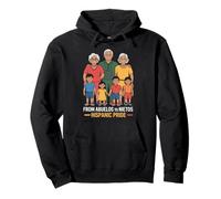 From Abuelos To Nietos Hispanic Pride Family Generations Pullover Hoodie