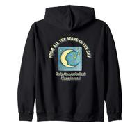 From All The Stars In The Sky Only One It's Called Happiness Zip Hoodie