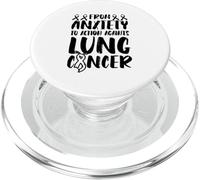 From Anxiety to Action Against - Lung cancer awareness PopSockets PopGrip for MagSafe