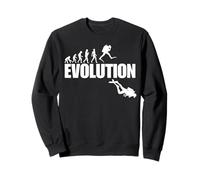 From Ape to Scuba Wear the Evolution! Funny Evolution Diver Sweatshirt