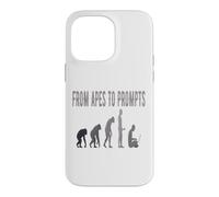 From Apes to Prompts AI Evolution Funny Case for iPhone 14 Pro Max