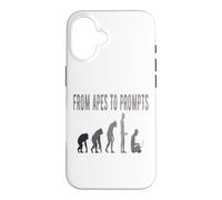 From Apes to Prompts AI Evolution Funny Case for iPhone 16