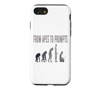 From Apes to Prompts AI Evolution Funny Case for iPhone SE (2020) / 7/8