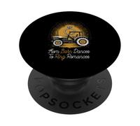 From Barn Dances To Ring Romances Cowboy Cowgirl Tractor PopSockets Adhesive PopGrip