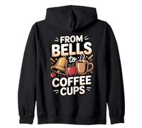 From Bells to Coffee Cups Retired Teacher Zip Hoodie