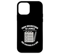 From Brainstorm To Launch Checklist Project Task Manager Case for iPhone 12 mini