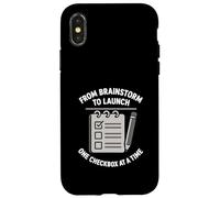 From Brainstorm To Launch Checklist Project Task Manager Case for iPhone X/XS