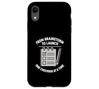 From Brainstorm To Launch Checklist Project Task Manager Case for iPhone XR