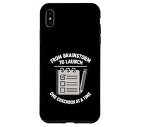 From Brainstorm To Launch Checklist Project Task Manager Case for iPhone XS Max