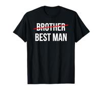 From Brother to Best Man Wedding Party Groomsmen Proposal T-Shirt