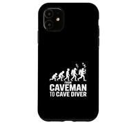 From Caveman To Cave Diver Evolution Scuba Case for iPhone 11