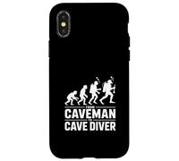From Caveman To Cave Diver Evolution Scuba Case for iPhone X/XS
