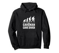 From Caveman To Cave Diver Evolution Scuba Pullover Hoodie
