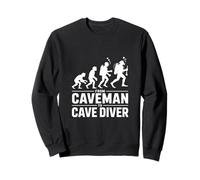 From Caveman To Cave Diver Evolution Scuba Sweatshirt