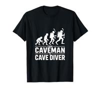 from Caveman to Cave Diver Evolution Scuba T-Shirt