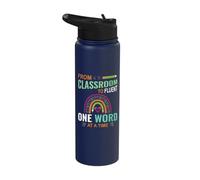 from Classroom to Fluent - Maestra Spanish Language Teacher Stainless Steel Insulated Water Bottle