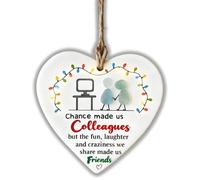 From Colleagues To Friends Seaglass Ornament, A Heartfelt Friendship Seaglass Ornament, A Warm Friendship Souvenir, A Friendship Christmas Tree Decoration, Perfect for Best Friends