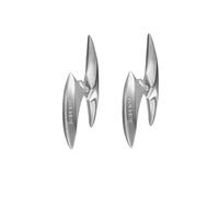 From contemporary mechanical earrings to evening wear, thin bronze post with current concept mechanical fashion earrings