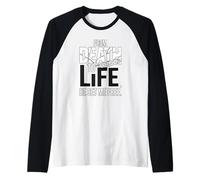 from Death to Life He Set Me Free Raglan Baseball Tee