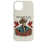 From Death To Life Romans 6:13 Christian Skeleton Cowboy Hat Case for iPhone 14 Plus