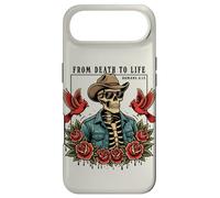 From Death To Life Romans 6:13 Christian Skeleton Cowboy Hat Case for iPhone Air