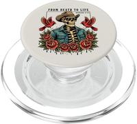 From Death To Life Romans 6:13 Christian Skeleton Cowboy Hat PopSockets PopGrip for MagSafe