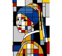From Delft to De Stijl Mondrian Vermeer Mashup Journal: a LINED notebook for self-expression