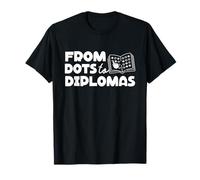 from Dots to Diplomas Braille Teacher Blind Awareness T-Shirt