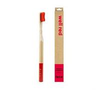 From Earth to Earth Bamboo Toothbrush "Well Red" - Red Medium 1 Unit