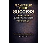 From failure to huge success: Stories 59 Famously Successful People Who Failed At First (The Success After Setbacks)