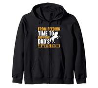 From Feeding Time to Showtime Dad's Always There Horse Dad Zip Hoodie