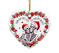 From First Kiss Till Last Breath Xmas Hanging Ornament Double Sided Tree Decorations Beautiful Xmas Pendant For Party Home Decor Holiday