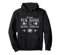 From Fur Mama To Baby Mama Pregnancy Announcement Pullover Hoodie