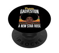 From Galveston A New Star Rose Juneteenth Texas History PopSockets Adhesive PopGrip
